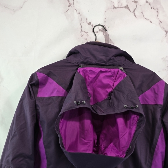 Eddie Bauer Jacket Womens Large Purple Pink 3 In 1 Ski Shell Coat Winter Fleece - Picture 5 of 10